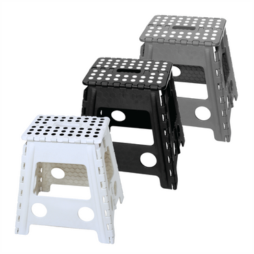 Folding Box Stool Multi Purpose Seat Plastic Collapsible Stepping Tool, Portable - ZYBUX